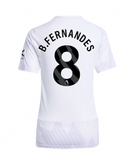 Billige Fotballdrakt Manchester United Bruno Fernandes #8 Replika Bortedrakt Dame 2025-26 Kortermet Billige Fotballdrakt Manchester United Bruno Fernandes #8 Replika Bortedrakt Dame 2025-26 Kortermet
